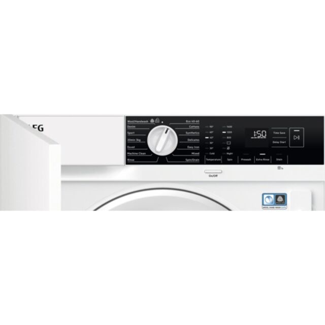 AEG LFX6G7434BI 
Integrated Washing Machine. 6000s. 7kg wash load, 1400rpm spin speed, 14 programmes