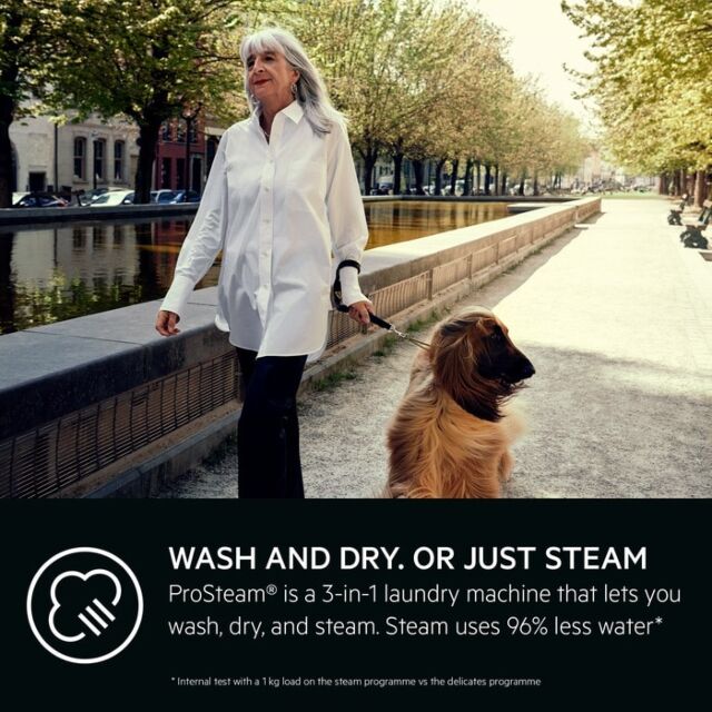 AEG LWR7314L4B 
Washer dryer. 7000 Series, PreciseLoad technology. 11kg wash capacity, 7kg dry capac