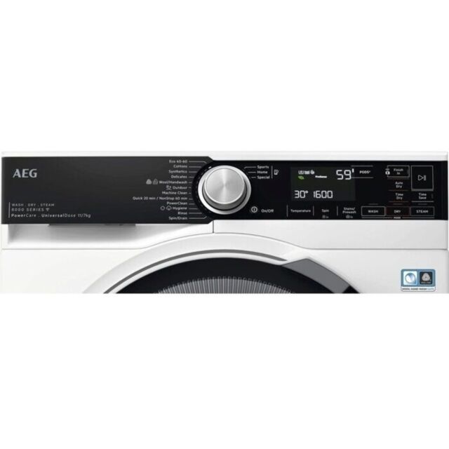 AEG LWR8516L6UD 
Connected Washer dryer. 8000 Series, UniversalDose + PowerCare technology. 11kg was