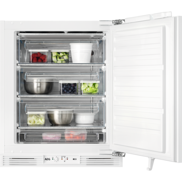 AEG OAB6I82EF 
Built-under Freezer, E Energy, Door on Door Fixing, 82cm height.
(Appliance dimension