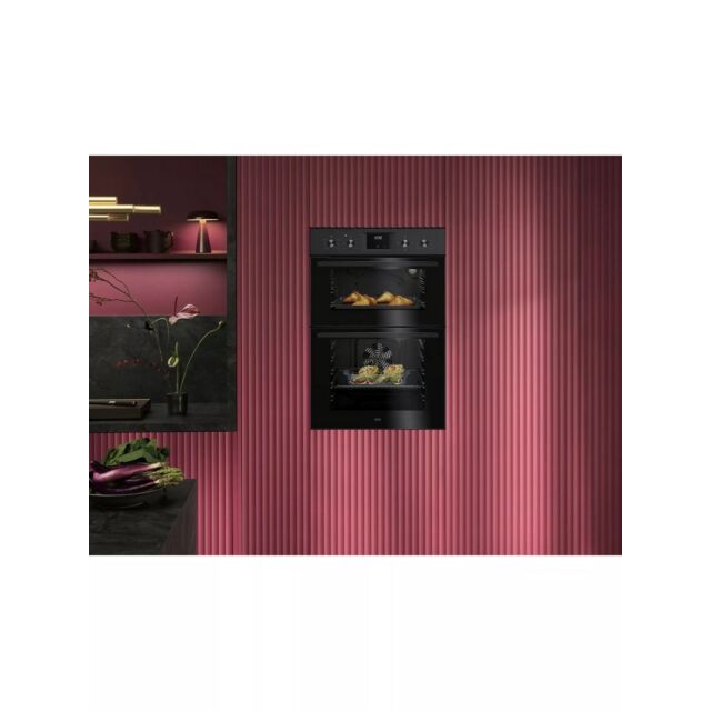 AEG OU5NP20B 66L Double Built In Oven - Black
