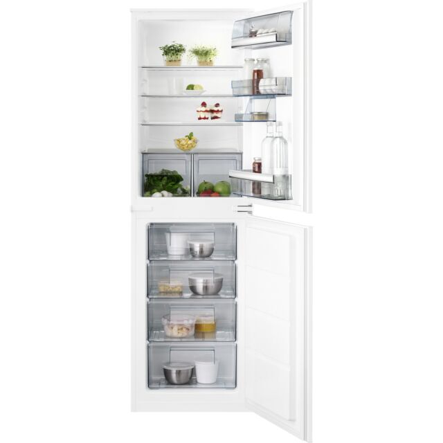 AEG SCB718F3LS 
Integrated Low Frost fridge freezer 50:50 split, F Energy, Frostmatic, Simple electr