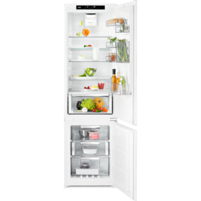 AEG SCE819E5TS 
Extra Tall Integrated Frost-Free Fridge Freezer with electronic controls, CustomFlex