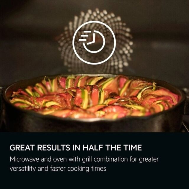 AEG TK8NK721B 
Connected Combination Microwave AND compact oven with Sophisticated 4inch CookSmart touc