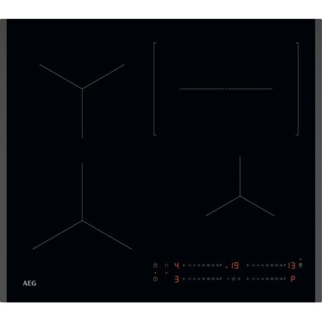 AEG TO64IC0XFB 
60cm Induction Hob, 4 Cooking Sections, Touch Controls, Hob2Hood, Bevelled side edge