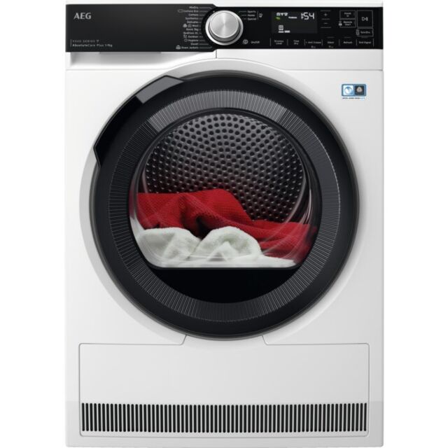 AEG TR959M6BC 
Connected Tumble dryer. 9000 Series, AbsoluteCare Plus, 3D Scan technology. 9kg capac
