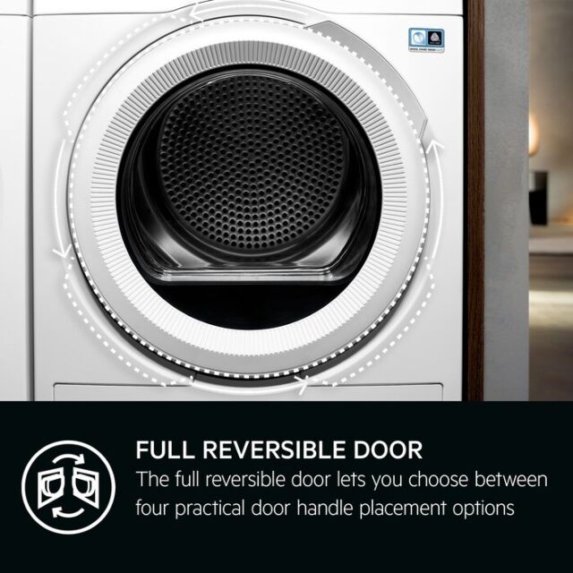 AEG TR959M6BC 
Connected Tumble dryer. 9000 Series, AbsoluteCare Plus, 3D Scan technology. 9kg capac