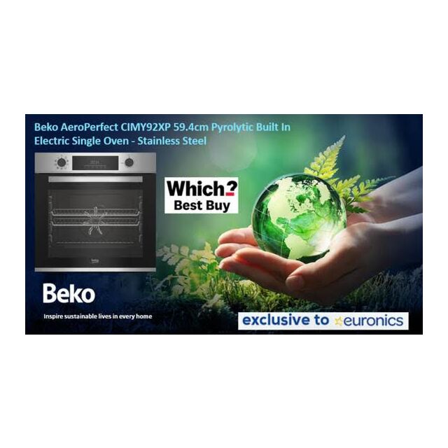 Beko CIMY92XP 59.4cm Built In Electric Single Oven - Stainless Steel