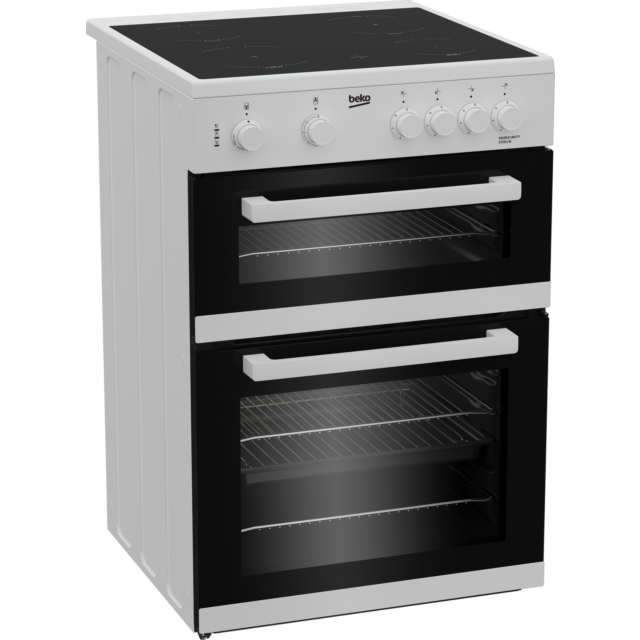Beko ETC611W 60cm Oven Electric Cooker with Ceramic Hob - White