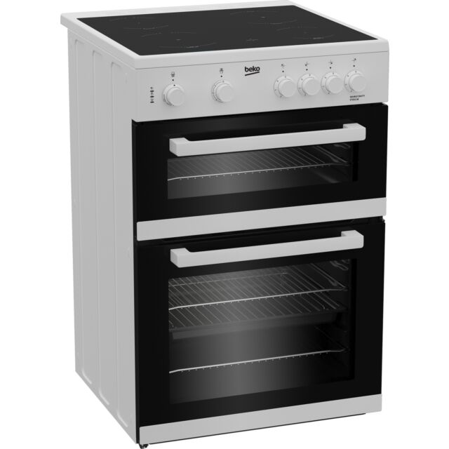 Beko ETC611W 60cm Oven Electric Cooker with Ceramic Hob - White