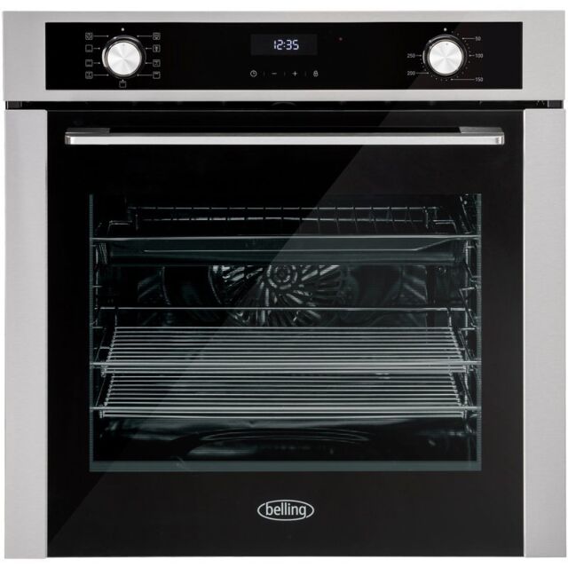 Belling 444411400 BI603MFC 59.5cm Built In Electric Single Oven - Black