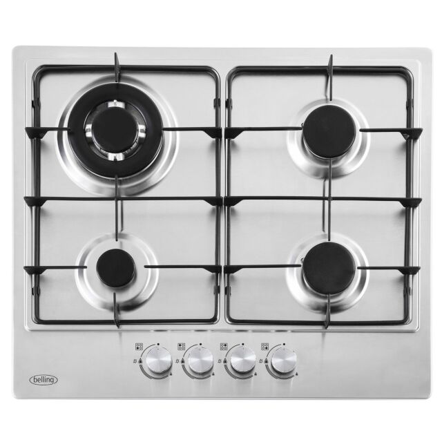 Belling 444411635  GHU603RI 60cm Gas Hob - Stainless Steel
