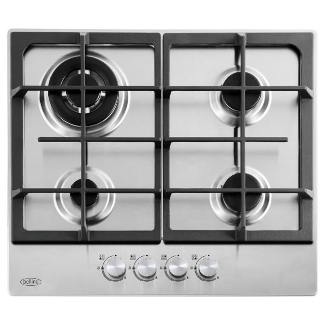 Belling 444411636 GHU603CI 60cm Gas Hob - Stainless Steel