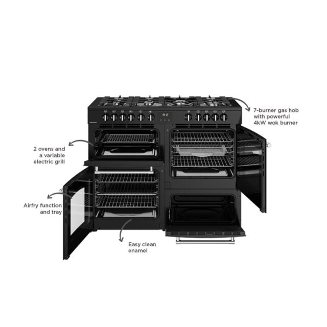 Belling 444411838 BEL RCA FARMHOUSE 110DF BLK