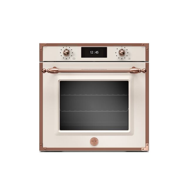 Bertazzoni F6011HERVPTAC Heritage Series TFT 60cm Oven 11 Functions PYRO+STEAM Ivory/Copper
