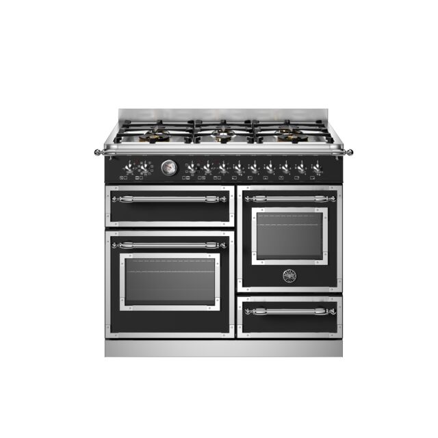 Bertazzoni HER106L3ENET Heritage 100cm Range Cooker XG Oven Dual Fuel Matt Black