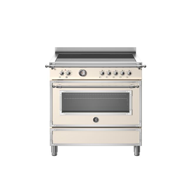Bertazzoni HER95I1EAVT Heritage 90cm Range Cooker Single Oven Induction Ivory