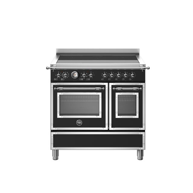 Bertazzoni HER95I2ENET Heritage 90cm Range Cooker Twin Oven Induction Matt Black