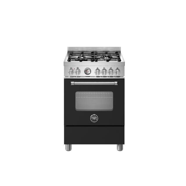 Bertazzoni MAS64L1ENEC Master 60cm Range Cooker Single Oven Dual Fuel Matt Black