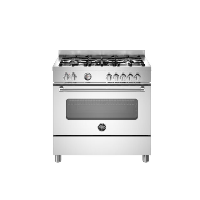 Bertazzoni MAS95C1EXC Master 90cm Range Cooker Single Oven Dual Fuel Stainless Steel
