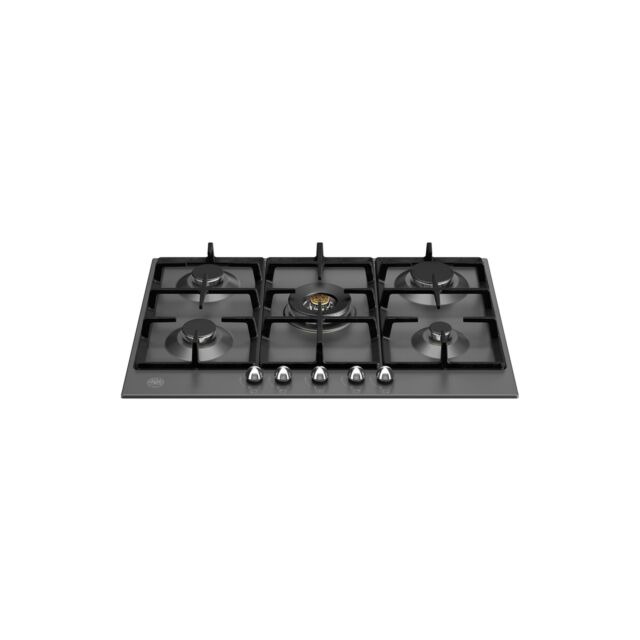 Bertazzoni P755CHERNE Heritage Series 75cm Gas hob with Wok burner Matt Black
