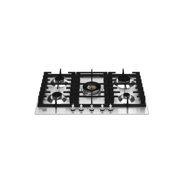 Bertazzoni P755CMODX Modern Series 75cm Gas Hob with Wok Burner Stainless Steel