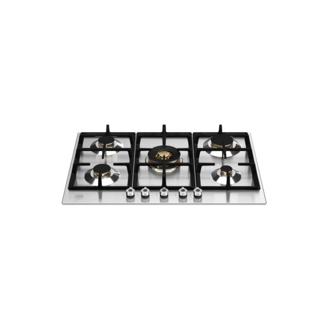 Bertazzoni P755CPROX Pro Series 75cm Gas Hob with Wok Burner Stainless Steel