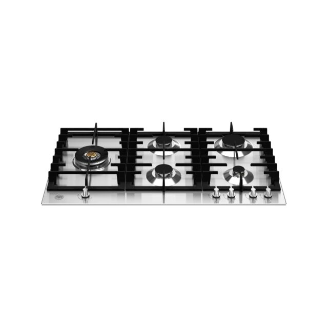 Bertazzoni P905LMODX Modern Series 90cm Gas Hob with Left Wok Burner Stainless Steel