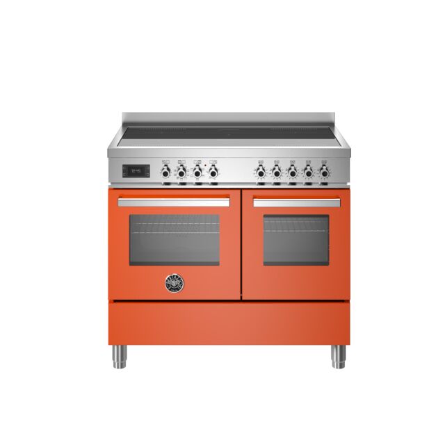 Bertazzoni PRO105I2EART Professional 100cm Range Cooker Twin Oven Induction Gloss Orange