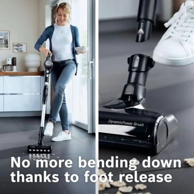 Bosch BCS711GB Unlimited 7 Cordless Vacuum Cleaner - 40 Minutes Run Time - Dark Granite