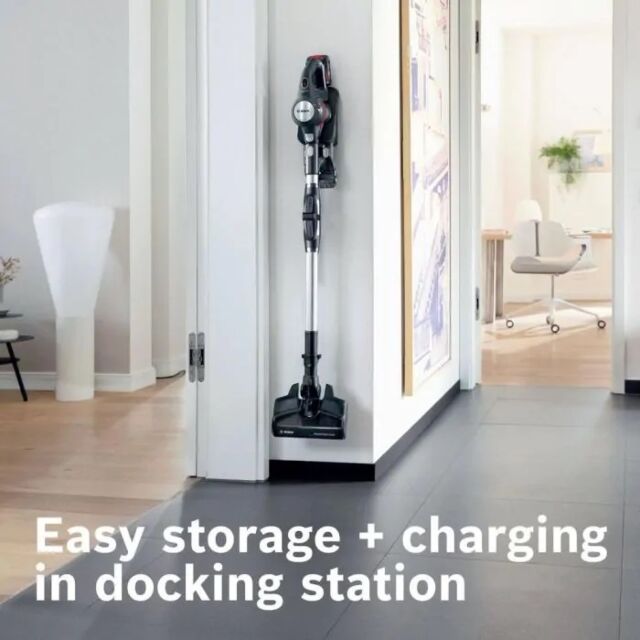 Bosch BCS711GB Unlimited 7 Cordless Vacuum Cleaner - 40 Minutes Run Time - Dark Granite