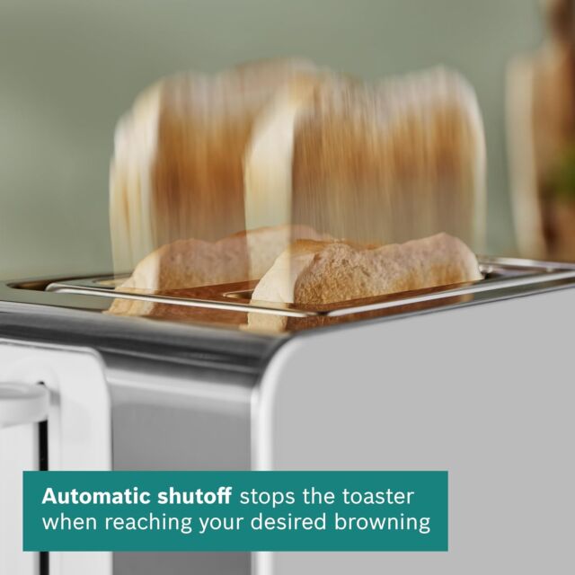 Bosch TAT7201GB Compact toaster, Stainless steel