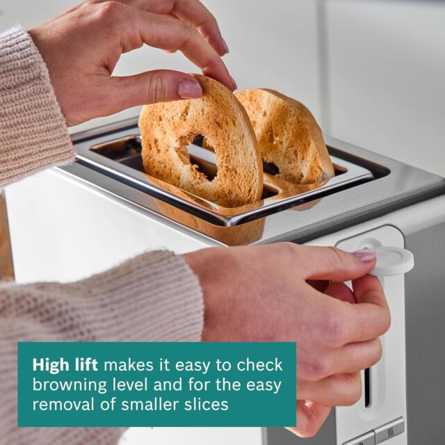 Bosch TAT7201GB Compact toaster, Stainless steel
