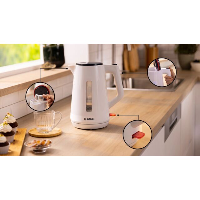 Bosch TWK1M121GB Kettle, MyMoment, White