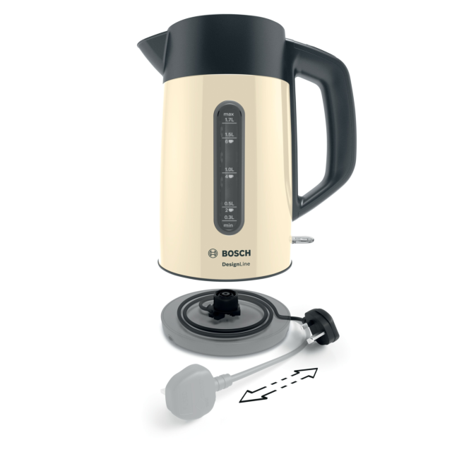 Bosch TWK4P437GB 1.7 Litre Traditional Kettle - Cream