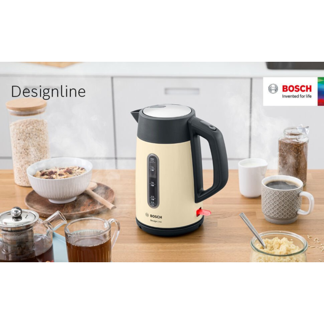 Bosch TWK4P437GB 1.7 Litre Traditional Kettle - Cream
