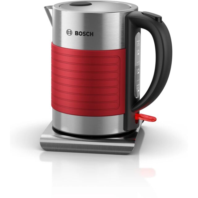 Bosch TWK7S04GB Kettle, Silicone Red, Red