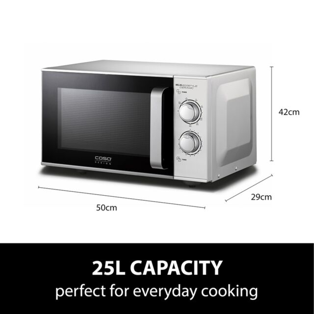 CASO DESIGN 03329 CASO 25L Ecostyle Ceramic Microwave + Grill