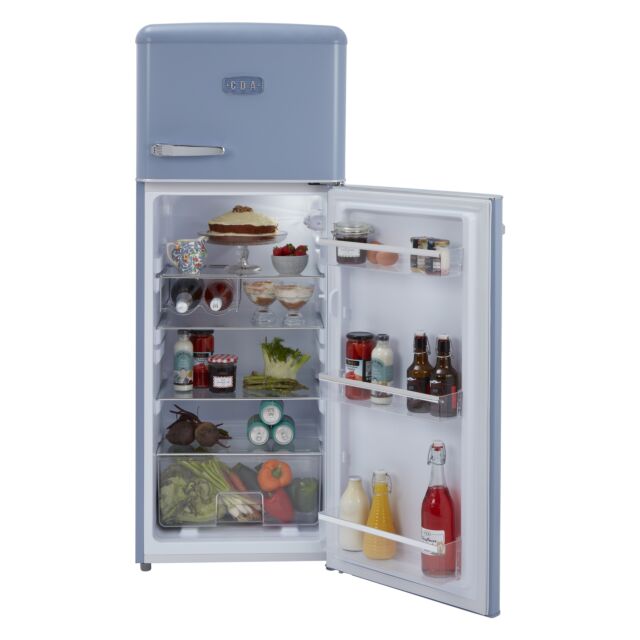 CDA BETTY-SEA HOLLY Retro 55cm Top Mount Fridge Freezer