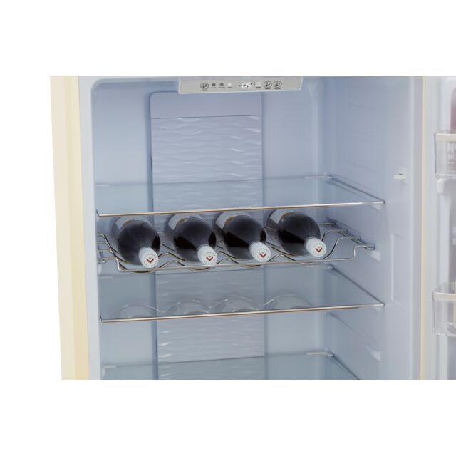 CDA FLORENCE-BARLEY Retro 60/40 Freestanding Fridge Freezer, Total No Frost