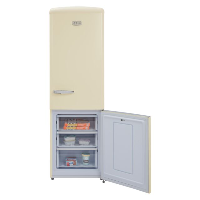 CDA FLORENCE-BARLEY Retro 60/40 Freestanding Fridge Freezer, Total No Frost