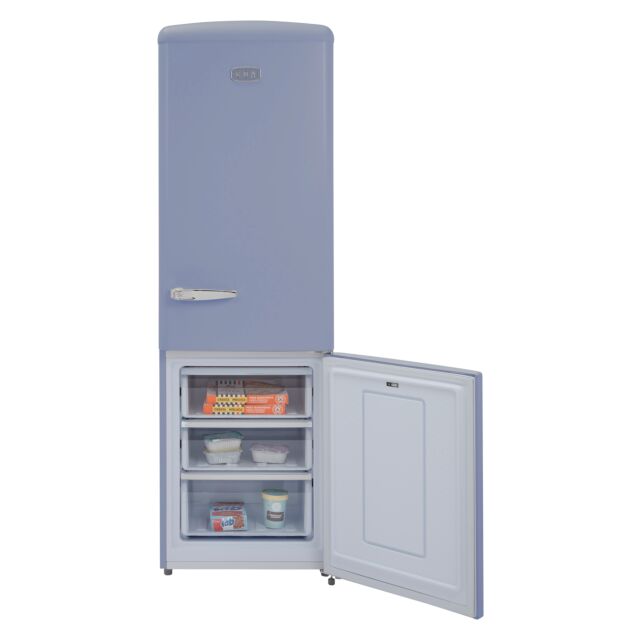 CDA FLORENCE-SEA HOLLY Retro 60/40 freestanding fridge freezer, total no frost