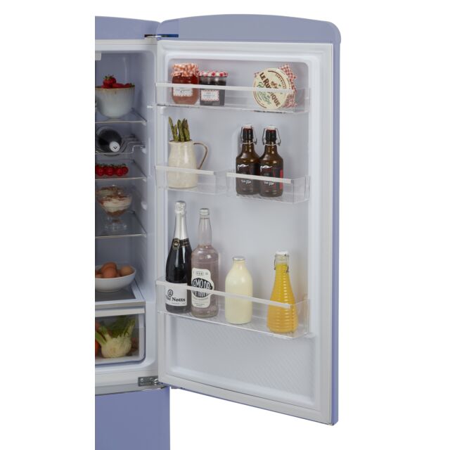 CDA FLORENCE-SEA HOLLY Retro 60/40 freestanding fridge freezer, total no frost