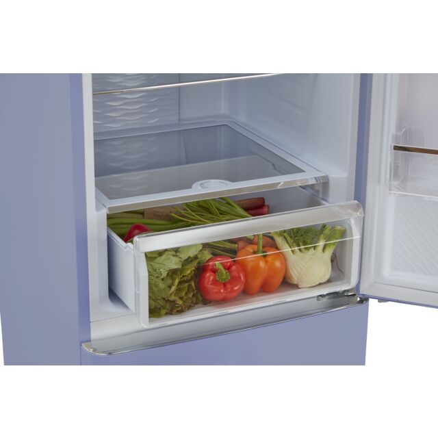 CDA FLORENCE-SEA HOLLY Retro 60/40 freestanding fridge freezer, total no frost