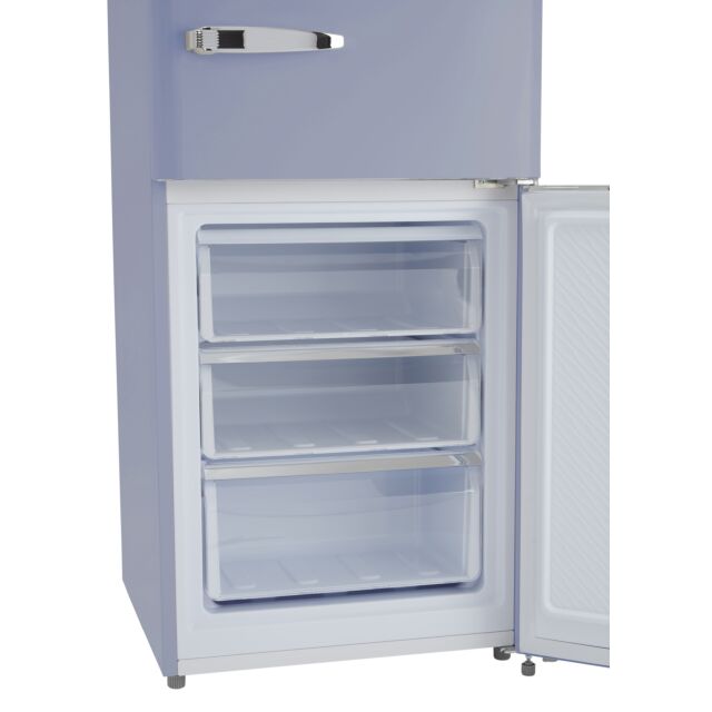 CDA FLORENCE-SEA HOLLY Retro 60/40 freestanding fridge freezer, total no frost