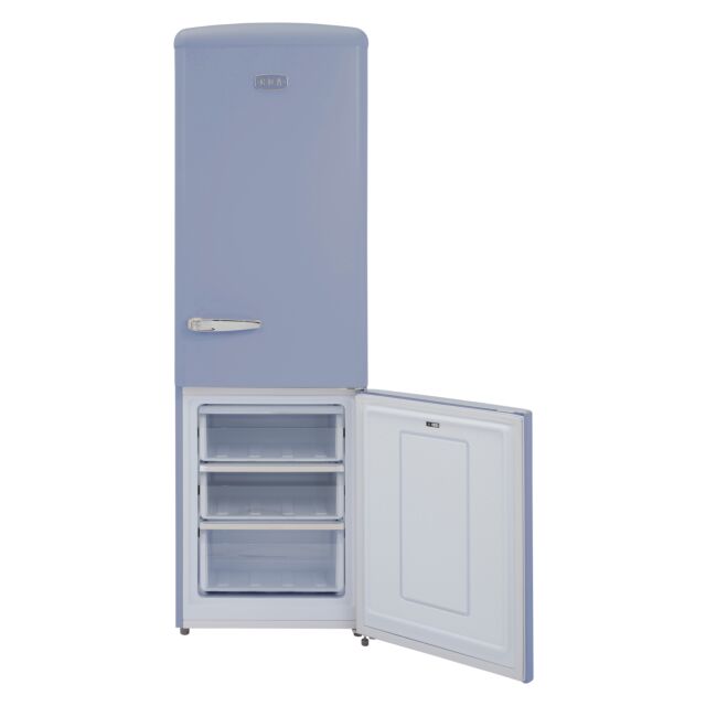 CDA FLORENCE-SEA HOLLY Retro 60/40 freestanding fridge freezer, total no frost