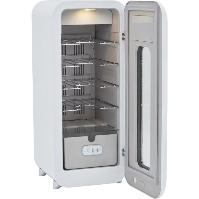 CDA NANCY-COTTON Retro freestanding drinks cooler, 13 x BS, single temp zone, off white