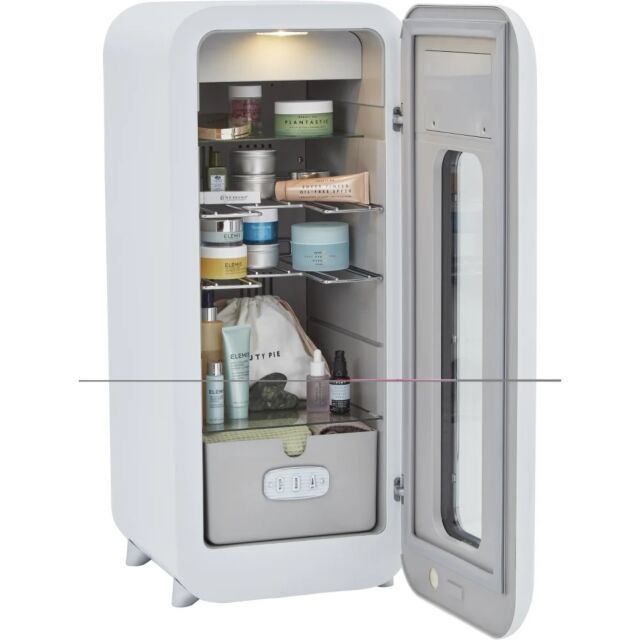 CDA NANCY-COTTON Retro freestanding drinks cooler, 13 x BS, single temp zone, off white