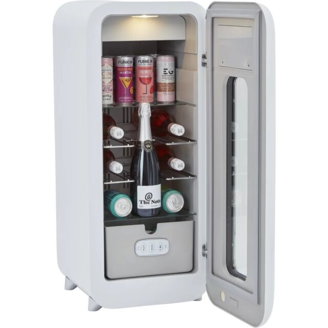 CDA NANCY-COTTON Retro freestanding drinks cooler, 13 x BS, single temp zone, off white