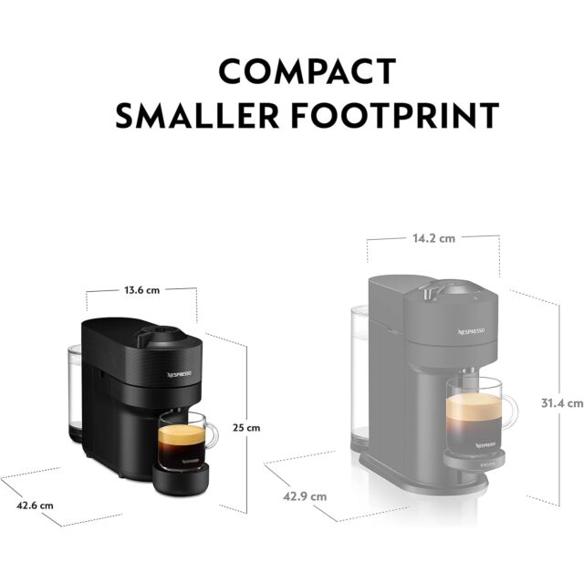 Delonghi ENV90.BAE Vertuo Pop Coffee Machine Bundle Pack Black